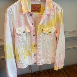 Levi's Vintage fit trucker 100% cotton jacket Tie-Dye Jacket